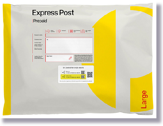 Express postage online satchel